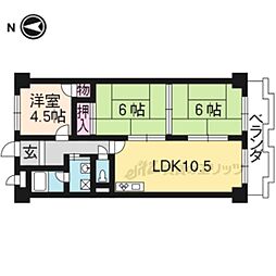 エスポワール伊勢田 3LDKの間取図画像