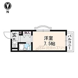 フェニックス樋口 1Kの間取図画像