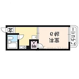 カメリアファーストA 1Kの間取図画像