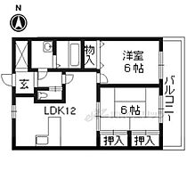 京都府長岡京市久貝2丁目（賃貸マンション2LDK・3階・54.11㎡） その2