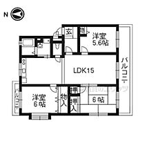 グランドハイツ中川 302 ｜ 京都府京田辺市田辺沓脱（賃貸マンション3LDK・3階・70.74㎡） その2