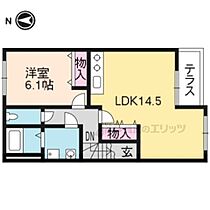 京都府京都市山科区大宅甲ノ辻町（賃貸アパート1LDK・2階・50.94㎡） その2