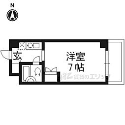 フォレスト 1Kの間取図画像