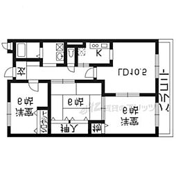 ラ・フォンターナ 3LDKの間取図画像