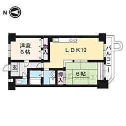 グレース・ダイン 2LDKの間取図画像