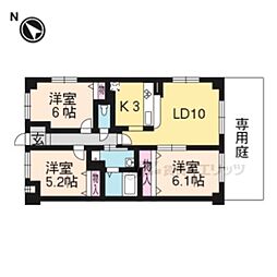プリマヴェーラ桃山 3LDKの間取図画像
