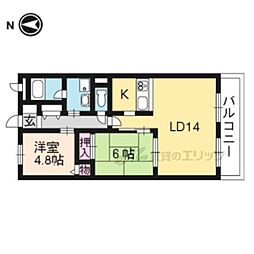 ガレット椋 2LDKの間取図画像