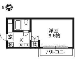サンライト橋本 ワンルームの間取図画像
