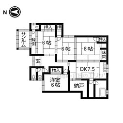 フィオーレ久御山 4DKの間取図画像