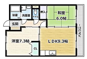 ラポート安井 104 ｜ 京都府宇治市五ケ庄戸ノ内（賃貸マンション2LDK・1階・53.07㎡） その2