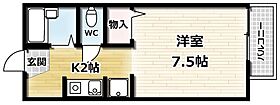 サニーハイツ中川 C棟 107 ｜ 京都府京田辺市三山木直田（賃貸アパート1K・1階・22.17㎡） その2