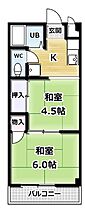 M’プラザ大住壱番館 401 ｜ 京都府京田辺市大住責谷（賃貸マンション2K・4階・28.75㎡） その2