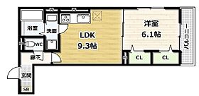 ロワジール 101 ｜ 京都府城陽市久世北垣内（賃貸アパート1LDK・1階・40.33㎡） その2