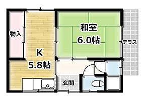 五ケ庄上村新川貸家　5号 1 ｜ 京都府宇治市五ケ庄上村（賃貸一戸建1K・1階・33.94㎡） その2