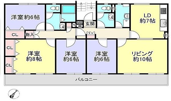 間取りを拡大表示