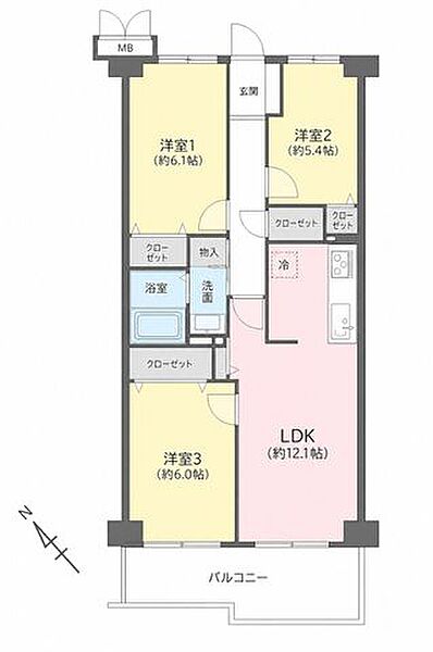 間取りを拡大表示