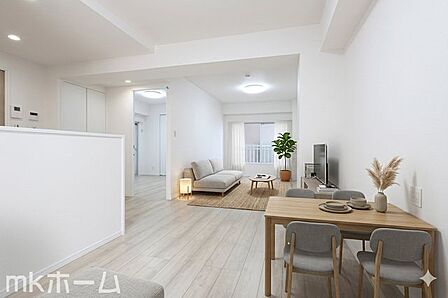 ※家具はCGイメージ画像です。光あふれる開放的なリビングは自然と家族が集まる空間!