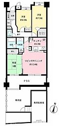 ダイアパレス西千葉 3LDKの間取図画像