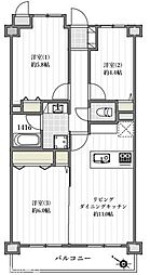 ライオンズマンション松戸上本郷 3LDKの間取り