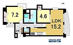 エスポア泉 2LDKの間取図画像