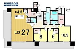 ザ・ファインタワー名古屋今池 3LDKの間取図画像