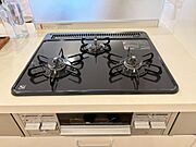 効率よくお料理できる3口コンロ。