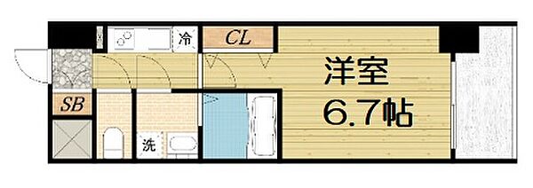 Quintet NAMBA ｜大阪府大阪市中央区日本橋2丁目(賃貸マンション1K・10階・22.23㎡)の写真 その2