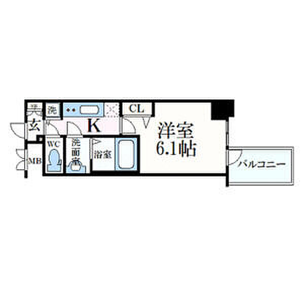 プレサンス心斎橋クオーレ ｜大阪府大阪市中央区南船場1丁目(賃貸マンション1K・9階・21.77㎡)の写真 その2