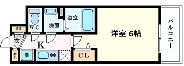 プレサンス天満橋トラッド ｜大阪府大阪市中央区釣鐘町2丁目(賃貸マンション1K・7階・20.58㎡)の写真 その2