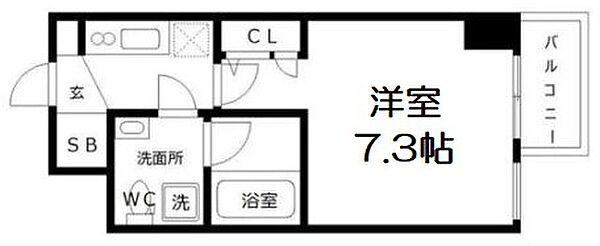 SEST北浜 ｜大阪府大阪市中央区島町2丁目(賃貸マンション1K・8階・23.45㎡)の写真 その2