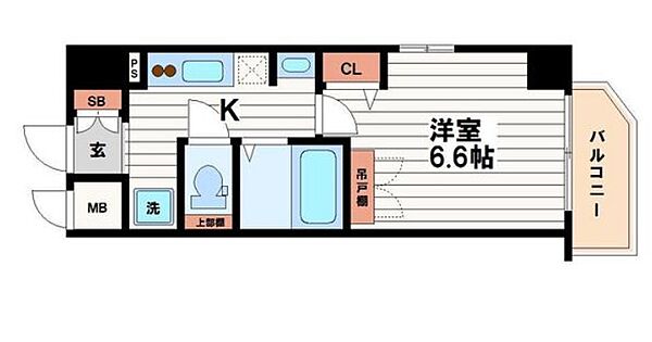 ラナップスクエア大阪城西 ｜大阪府大阪市中央区内淡路町1丁目(賃貸マンション1K・8階・22.93㎡)の写真 その2