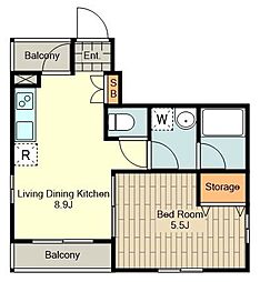 間取図画像 1LDK