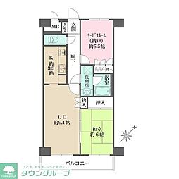 藤和シティホームズ荻窪駅前 1SLDKの間取図画像