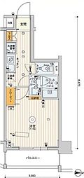 スカイコートパレス一橋学園 1Kの間取図画像