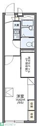 レオパレスピュアタウン 1Kの間取図画像