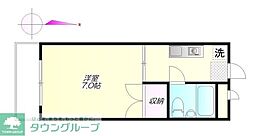 モンジュ榎本 1Kの間取図画像