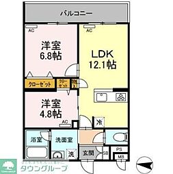 CozyCourt大泉学園 2LDKの間取図画像