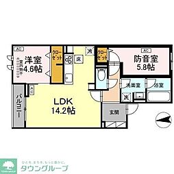 樹楽 2LDKの間取図画像