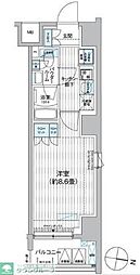 プレミアムフラットひばりヶ丘駅前 1Kの間取図画像