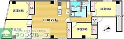 白石マンション 4LDKの間取図画像