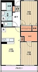 グランウッド 2LDKの間取図画像