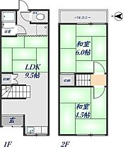 ルーツテラス東大阪 - ｜ 大阪府東大阪市六万寺町1丁目14-33（賃貸テラスハウス2LDK・1階・40.82㎡） その2