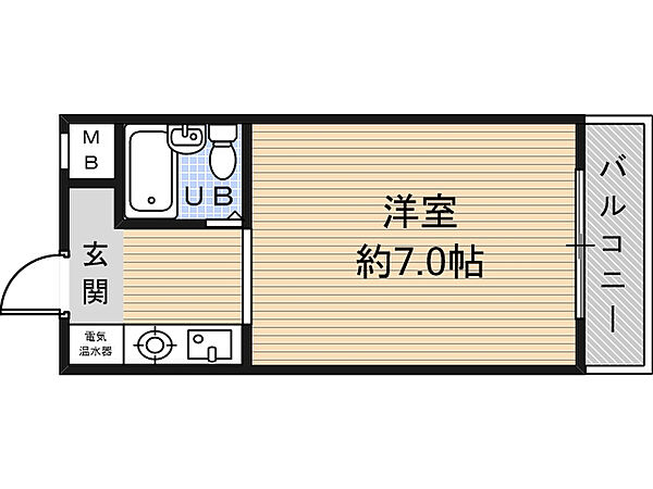 サンパレス布施 704｜大阪府東大阪市長堂3丁目(賃貸マンション1R・7階・17.56㎡)の写真 その2