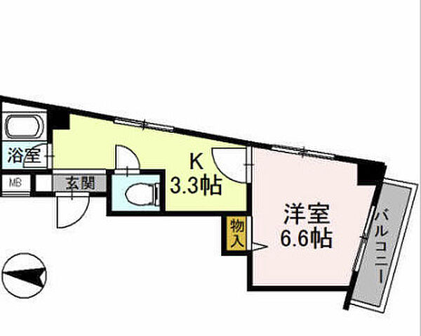 ヴィラサンライフ 506｜大阪府東大阪市足代北2丁目(賃貸マンション1K・5階・21.74㎡)の写真 その2