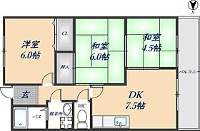 松岡マンションII 302 ｜ 大阪府八尾市恩智北町2丁目（賃貸マンション2LDK・1階・54.60㎡） その2