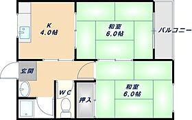 陽光ハイツ 302 ｜ 大阪府八尾市恩智中町2丁目（賃貸マンション2K・3階・38.00㎡） その2