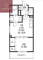 クリエオーレ津の辺町II 301 ｜ 大阪府大東市津の辺町21-33（賃貸アパート1LDK・3階・34.12㎡） その2