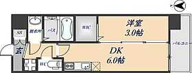 Luxe住道駅前 602 ｜ 大阪府大東市大野1丁目4（賃貸マンション1DK・6階・25.35㎡） その2