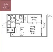 st.Residence南津の辺 202 ｜ 大阪府大東市南津の辺町43-10（賃貸アパート1LDK・2階・26.23㎡） その2