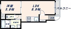 大阪府東大阪市金岡3丁目（賃貸アパート1LDK・1階・35.50㎡） その2